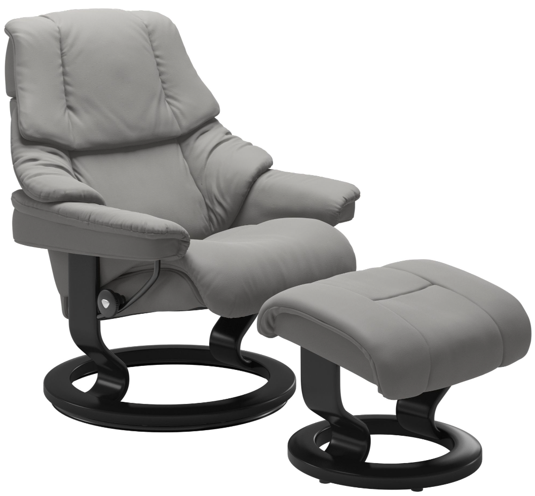 Ekornes Stressless Reno Large Classic Old Sit Recliner with Ekornes Stressless Reno Large Classic Old Sit Recliner with