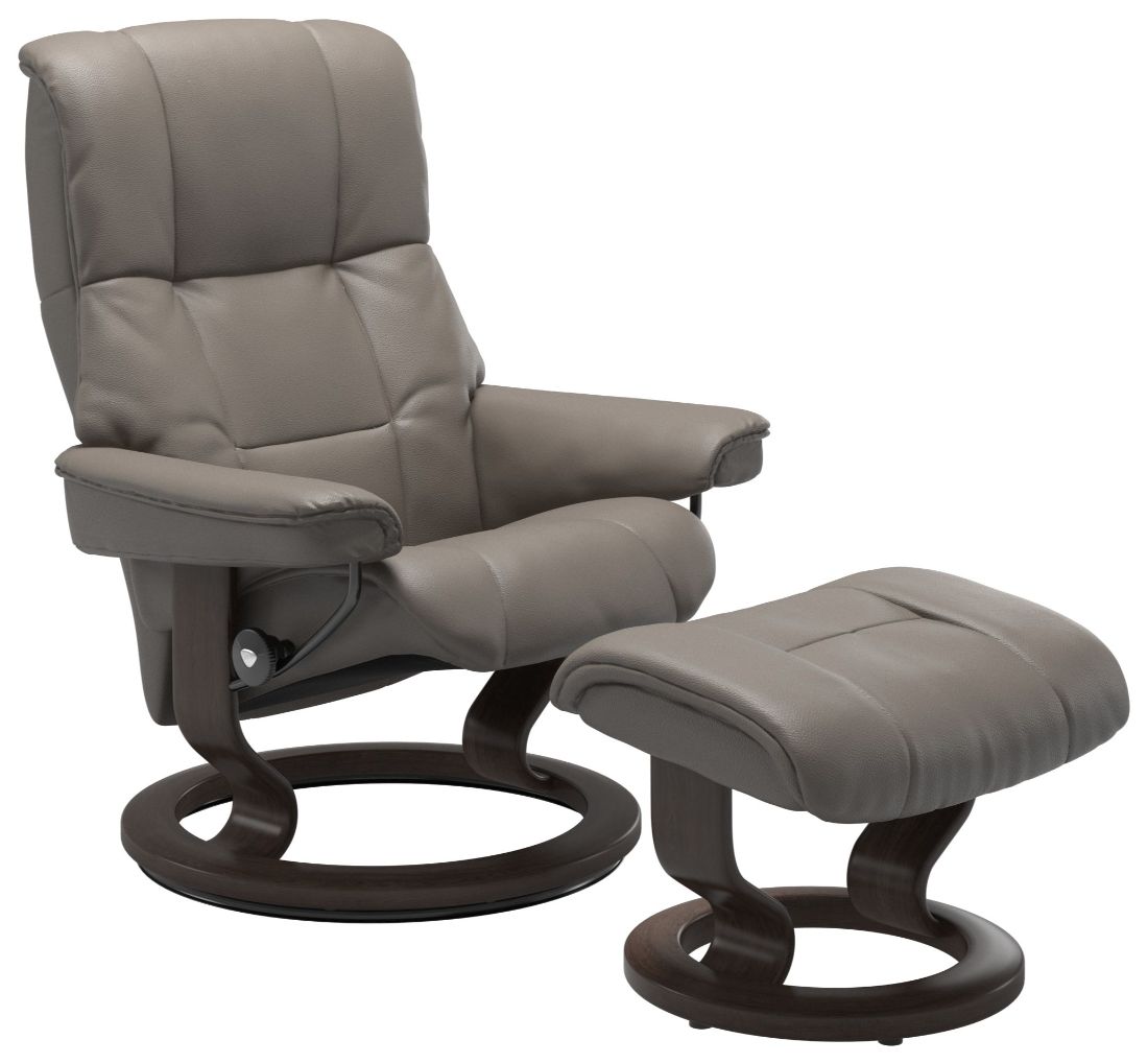 Ekornes Stressless Mayfair Large Classic Recliner with Ottoman