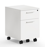 The BDI Linea 6227 mobile file pedestal is a low-profile and file cabinet with locking wheels and file storage, a letter/legal sized file drawer, and a convenient supply drawer to keep important files and office supplies within reach. All drawers are safely secured with a single lock, and the adjustable filing system adapts to accommodate hanging folders of any size - Legal, Letter, A4, and Foolscap
