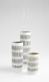 Cyan Design 06757 Vase in White & Smoked