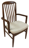 Sun Cabinet BL10 Armchair in Walnut with New Beige Fabric Seat