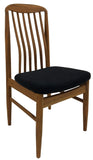 Sun Cabinet BL10 Dining Chair in Teak with Black Fabric Seat