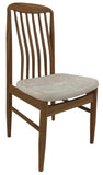 Sun Cabinet BL10 Dining Chair in Teak with New Beige Fabric Seat