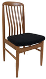 Sun Cabinet BL10 Dining Chair in Cherry with Black Fabric Seat