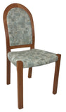 J.L. Moller 311 Dining Chair with a Mallorca Fabric Seat and a Cherry Frame