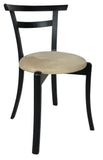 J.L. Moller 37 Dining Chair with Black Wood and a Beige Andante Fabric Seat