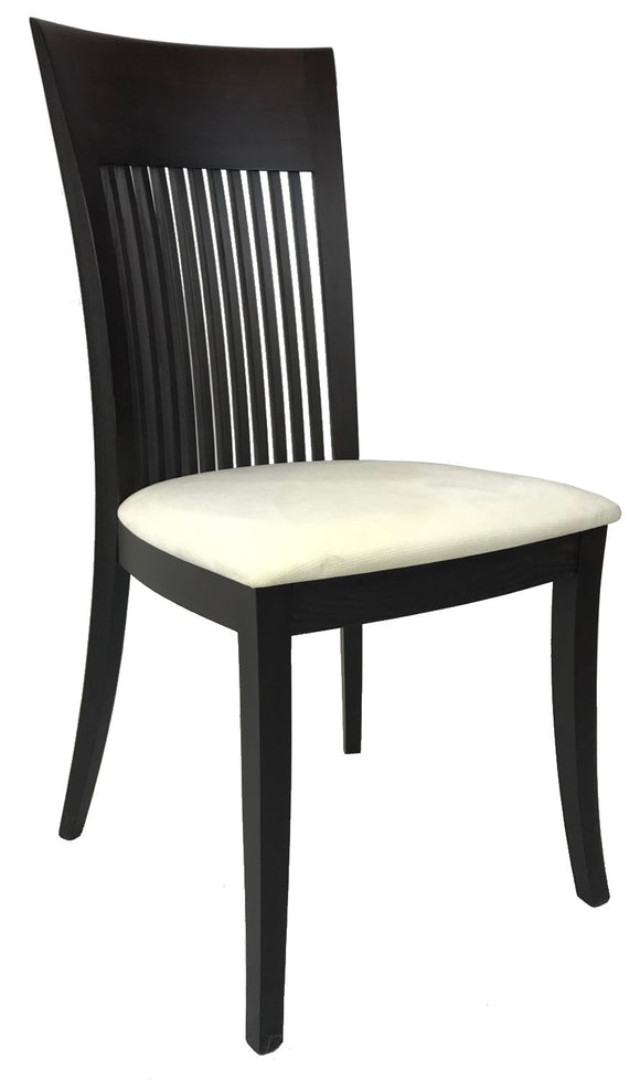 IMS Aston Dining Chair in Wenge Wood and an Ivory Fabric Seat
