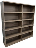 Scanbirk 79440 Move Bookcase in Anthracite Stained Oak