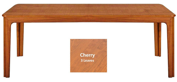 Skovby SM 27 Dining Table in Lacquered Cherry with 3 Extension Leaves