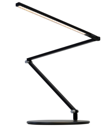 Koncept Z-Bar Slim Table Lamp in Metallic Black