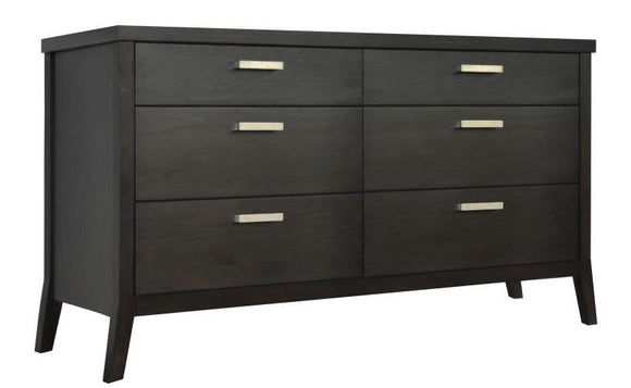 Tera Grove Phoenix Dresser in Charcoal with 6 Drawers
