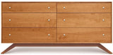 Copeland Furniture Astrid Double Dresser Natural Cherry Wood