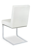 Ital Studio Autumn Dining Chair in a White Seat and Chrome Legs