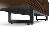 BDI Corridor 8179 With Four Wide Compartments TV Media Stand Chocolate Walnut