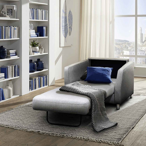The Monika is Luonto’s most contemporary and best-selling creation. The transitional slope-angled structure of each arm allows the Monika Cot Chair Sleeper to be unique. As usual, to fulfill Luonto’s commitment practicality, Luonto has provided plenty of rest space and a terrific transitional design to save living space.
