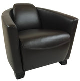 Kuka A162 Occasional Chair in Dark Brown Leather