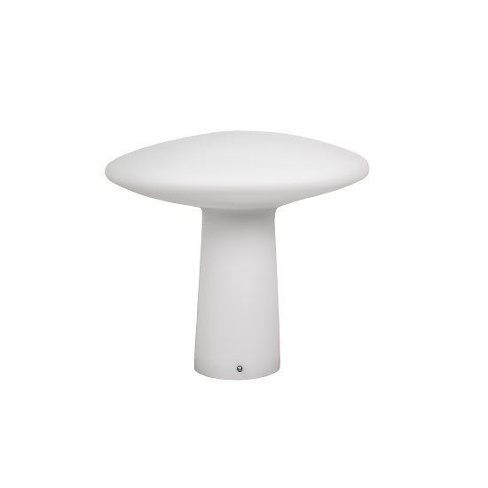 Ital Studio Mushroom Small Table Lamp in White Glass