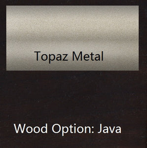 Elite Modern Nova Java; Topaz; Cream Micro-Fiber Swivel Bar Stool