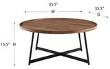 Eurostyle Niklaus 90274 Round Coffee Table