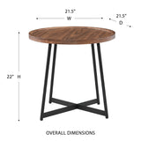 Eurostyle Niklaus 90276 Round End Table