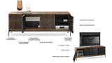BDI Elements 8709 Tune Media + Storage Console *Quick Ship*