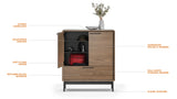 BDI LINQ 7585 Storage & Entry Cabinet *Quick Ship*