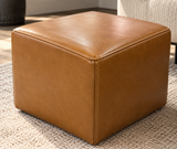 Natuzzi A921-010 Leather Ottoman