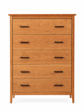 Evermont Solid Cherry 5 Drawer High Chest