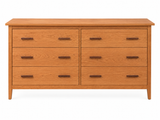 Evermont Solid Cherry 6 Drawer Double Dresser