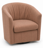 Natuzzi A835 Swivel Chair In Fabric