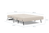 Innovation Living Cubed Full Size Chrome Legs Sleeper Sofa *Quick Ship*