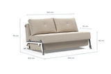 Innovation Living Cubed Full Size Chrome Legs Sleeper Sofa *Quick Ship*