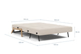 Innovation Living Cubed Full Size Lacquered Oak Legs Sleeper Sofa *Quick Ship*