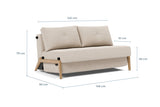 Innovation Living Cubed Full Size Lacquered Oak Legs Sleeper Sofa *Quick Ship*