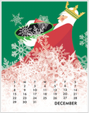 Package: 2024 Linnea 11 x 14" Poster Calendar &  5 x 7" Desktop Calendar Artwork From Johanna Riley