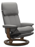 Ekornes Stressless Admiral Medium Classic Power Recliner With Ottoman