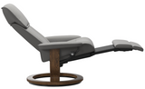 Ekornes Stressless Admiral Medium Classic Power Recliner With Ottoman