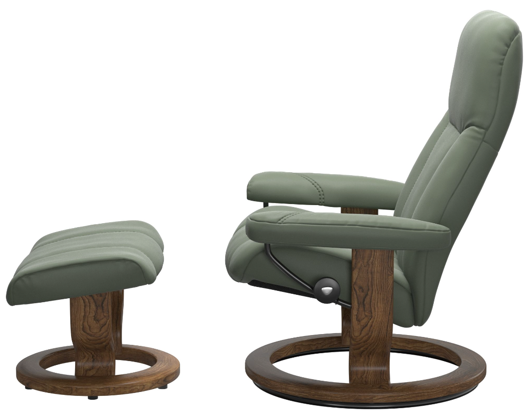 Ekornes Stressless Consul Large Classic Recliner with Ottoman Ekornes Stressless Consul Large Classic Recliner with Ottoman