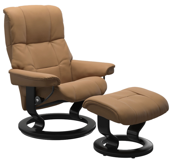 Ekornes Stressless Mayfair Large Classic Recliner with Ottoman