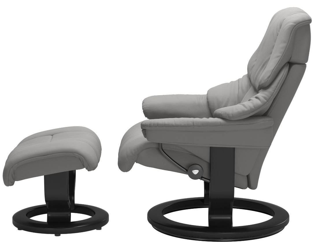 Ekornes Stressless Reno Large Classic Old Sit Recliner with Ekornes Stressless Reno Large Classic Old Sit Recliner with