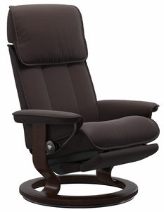 Ekornes Stressless Admiral Medium Classic Power Recliner With Ottoman