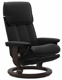 Ekornes Stressless Admiral Medium Classic Power Recliner With Ottoman