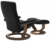 Ekornes Stressless Dover Large Classic Recliner with Ottoman
