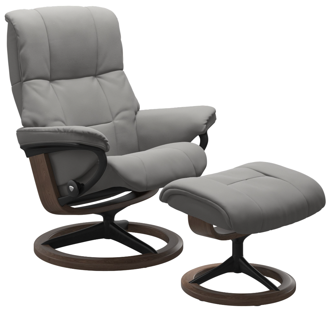 【極美品】EKORNES エコーネス メイフェア Stressless® May Ekornes Stressless Mayfair Medium Signature Recliner with Ottoman