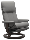 Ekornes Stressless Admiral Medium Classic Power Recliner With Ottoman