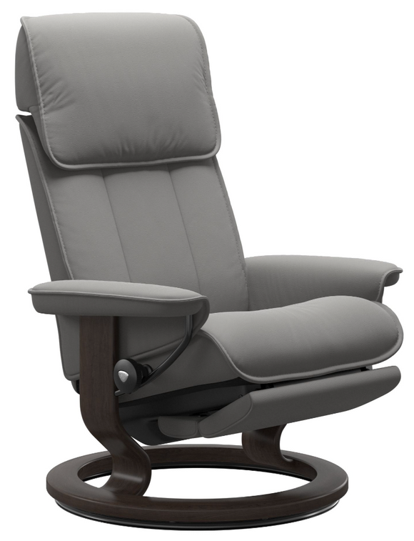 Ekornes Stressless Admiral Large Classic Power Recliner With Ottoman