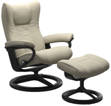 Ekornes Stressless Wing Medium Signature Matte Black *Quick Ship*