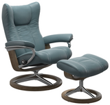 Ekornes Stressless Wing Medium Signature Polished Aluminum *Quick Ship*