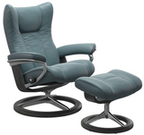 Ekornes Stressless Wing Medium Signature Polished Aluminum *Quick Ship*