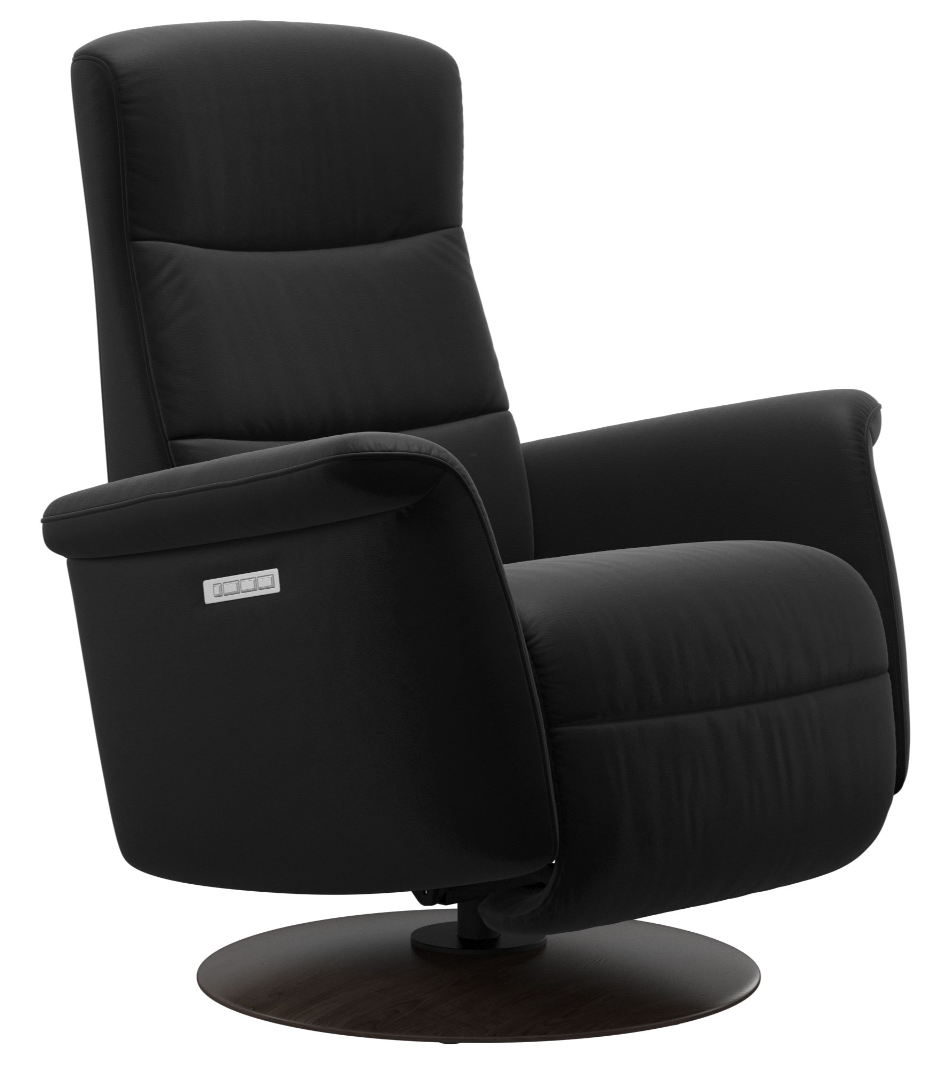 Ekornes Stressless Mike Large Power Wood Recliner *Quick Ship
